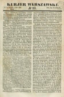 Kurjer Warszawski. 1850, № 211 (13 sierpnia)