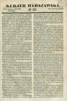 Kurjer Warszawski. 1850, № 223 (26 sierpnia)