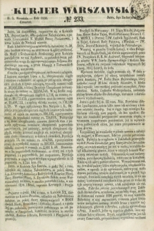 Kurjer Warszawski. 1850, № 233 (5 września)