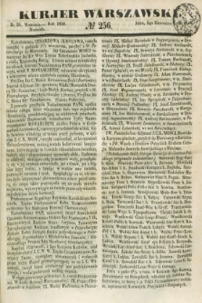 Kurjer Warszawski. 1850, № 256 (29 września)