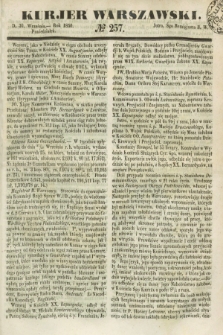 Kurjer Warszawski. 1850, № 257 (30 września)