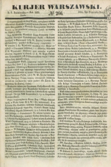 Kurjer Warszawski. 1850, № 266 (9 października)
