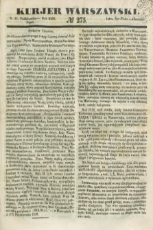Kurjer Warszawski. 1850, № 275 (18 października)
