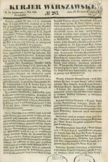 Kurjer Warszawski. 1850, № 285 (28 października)