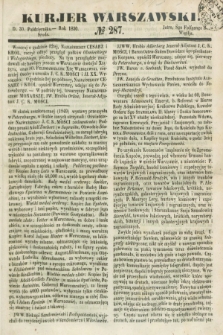 Kurjer Warszawski. 1850, № 287 (30 października)