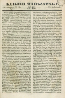 Kurjer Warszawski. 1850, № 295 (8 listopada)
