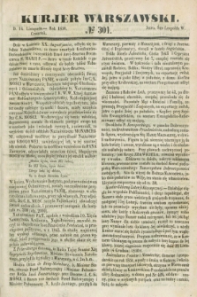 Kurjer Warszawski. 1850, № 301 (14 listopada)