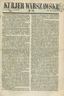 Kurjer Warszawski. 1851, № 83 (28 marca)