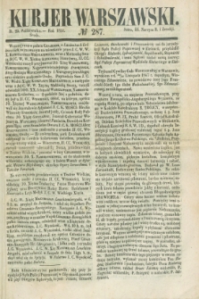 Kurjer Warszawski. 1851, № 287 (29 października)