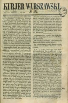 Kurjer Warszawski. 1852, № 272 (13 października) + wkładka