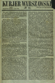 Kurjer Warszawski. 1854, № 12 (14 stycznia)