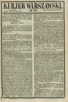 Kurjer Warszawski. 1855, № 191 (23 lipca)