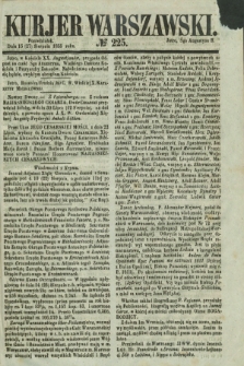 Kurjer Warszawski. 1855, № 225 (27 sierpnia)