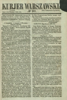 Kurjer Warszawski. 1855, № 241 (13 września)