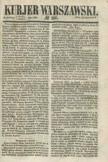 Kurjer Warszawski. 1855, № 266 (8 października)