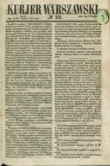 Kurjer Warszawski. 1857, № 252 (26 września)