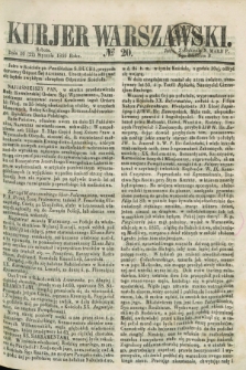 Kurjer Warszawski. 1859, № 20 (22 stycznia)