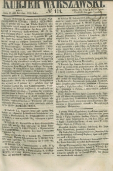 Kurjer Warszawski. 1859, № 114 (30 kwietnia)