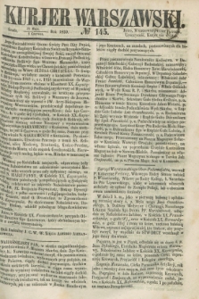 Kurjer Warszawski. 1859, № 145 (1 czerwca) + dod.