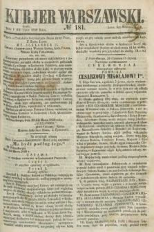 Kurjer Warszawski. 1859, № 181 (13 lipca)
