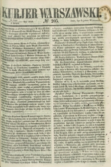 Kurjer Warszawski. 1859, № 205 (6 sierpnia)