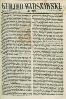 Kurjer Warszawski. 1859, № 212 (13 sierpnia)