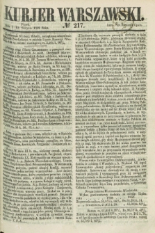 Kurjer Warszawski. 1859, № 217 (19 sierpnia)