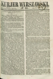 Kurjer Warszawski. 1859, № 228 (30 sierpnia)