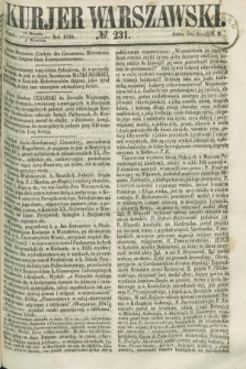 Kurjer Warszawski. 1859, № 231 (2 września)