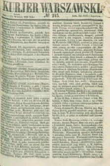 Kurjer Warszawski. 1859, № 245 (17 września)