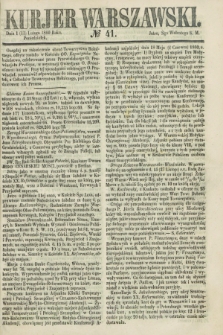 Kurjer Warszawski. 1860, № 41 (13 lutego)