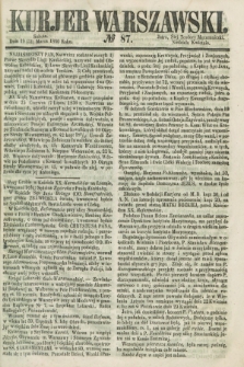 Kurjer Warszawski. 1860, № 87 (31 marca) + dod.