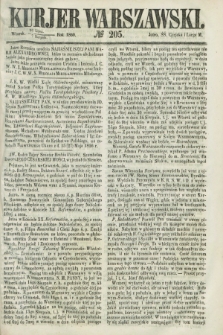 Kurjer Warszawski. 1860, № 205 (7 sierpnia) + dod.