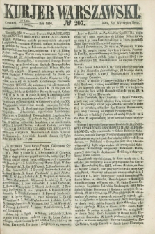 Kurjer Warszawski. 1860, № 207 (9 sierpnia)