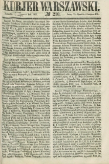 Kurjer Warszawski. 1860, № 210 (12 sierpnia)