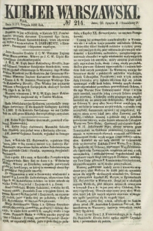 Kurjer Warszawski. 1860, № 214 (17 sierpnia)
