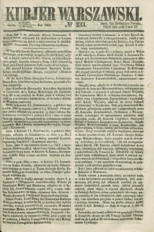 Kurjer Warszawski. 1860, № 233 (5 września) + dod.