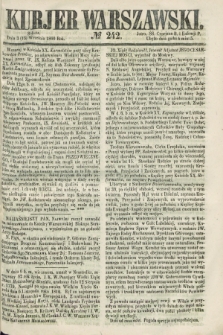Kurjer Warszawski. 1860, № 242 (15 września)
