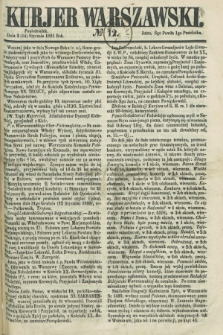 Kurjer Warszawski. 1861, № 12 (14 stycznia)