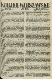 Kurjer Warszawski. 1861, № 116 (13 maja)