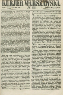 Kurjer Warszawski. 1861, № 165 (12 lipca) + dod.