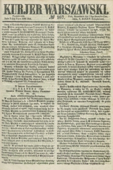 Kurjer Warszawski. 1861, № 167 (15 lipca)