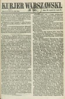 Kurjer Warszawski. 1861, № 195 (17 sierpnia) + dod.