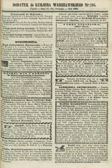 Dodatek do Kurjera Warszawskiego. 1861, № 206 (30 sierpnia)