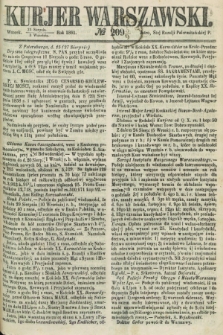 Kurjer Warszawski. 1861, № 209 (3 września)