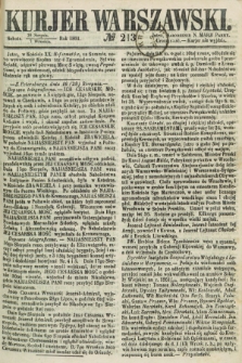 Kurjer Warszawski. 1861, № 213 (7 września)
