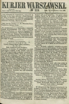 Kurjer Warszawski. 1861, № 223 (19 września)