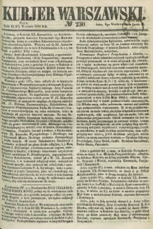 Kurjer Warszawski. 1861, № 230 (27 września)