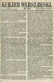 Kurjer Warszawski. 1861, № 231 (28 września)
