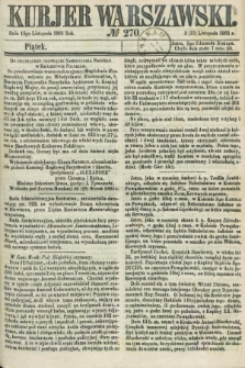 Kurjer Warszawski. 1861, № 270 (15 listopada)